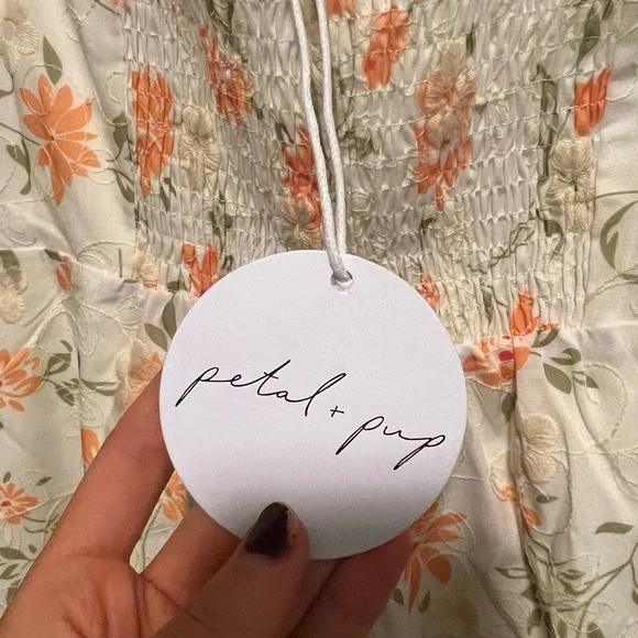 Petal & Pup Floral White Dress - Picture 8 of 9